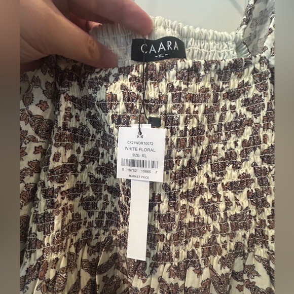 CAARA Portia Paisley Ruffle Trim Mini Dress - US Women’s Size XL - Picture 5 of 7